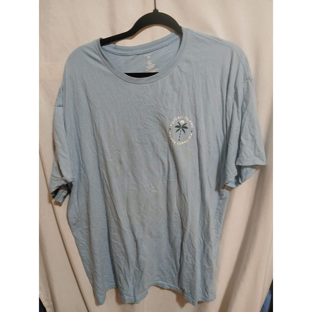 Coastal Swell 2xl Mens Shirt Says Top Sail Island North Carolina  read